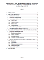 Informe sobre el Draft JRC REFERENCE REPORT on Common Noise Assessment Methods in EU CNOSSOS-EU version 2d de 28 de Mayo de 2010